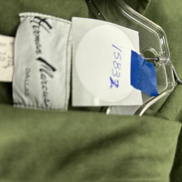 Herman Marcus Womens Jacket Size 18 Vintage Lagenlook Minimalist Olive - Picture 7 of 7